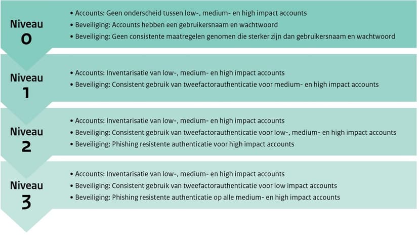 volwassenheidstabel authenticatie